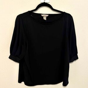Business casual black blouse